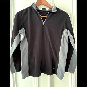 Everlast black and Gray quarter zip fleece top M 10-12